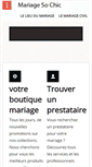 Mobile Screenshot of mariagesochic.com